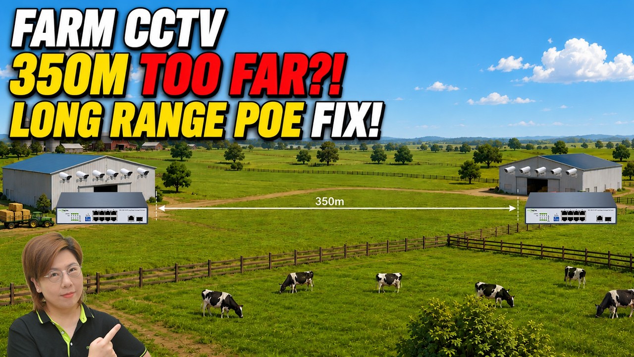 Stop Replacing Cables! Fix 350m PoE with This Trick(Real Farm Case)