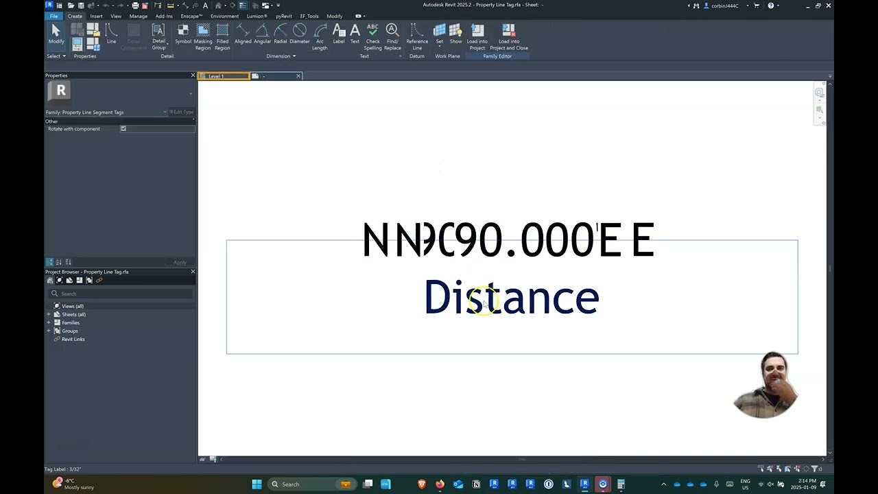 Revit Tutorial - Drawing Property Lines with Missing Coordindates