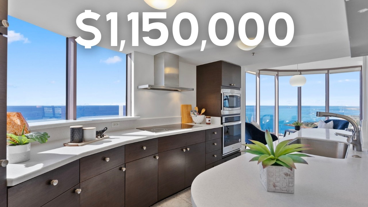 Oahu Luxury Condo For Sale in Kakaako, Hawaii - Condo Tour | One Waterfront Towers Mauka # 4201
