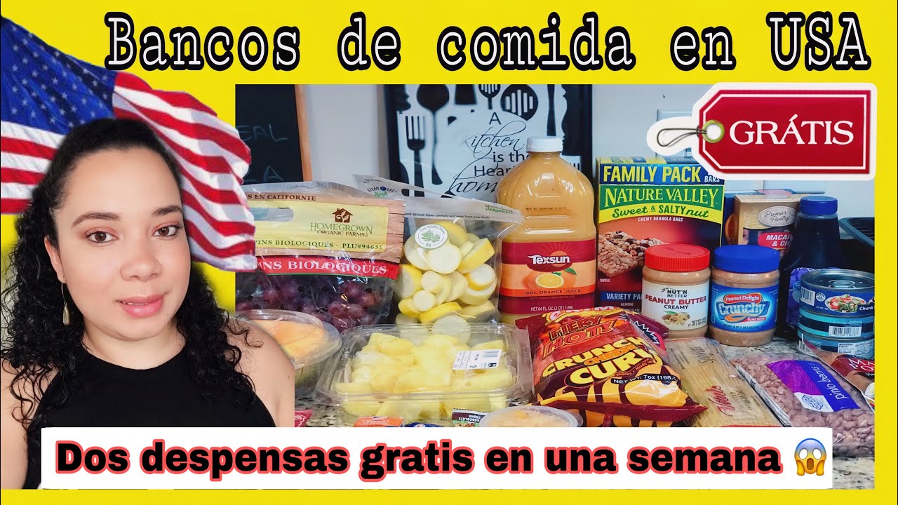 Lo Que REGALAN en ESTADOS UNIDOS 🇺🇸 | Bancos de comida | Food Banks 🇺🇸 | VLOGTOBER 2020