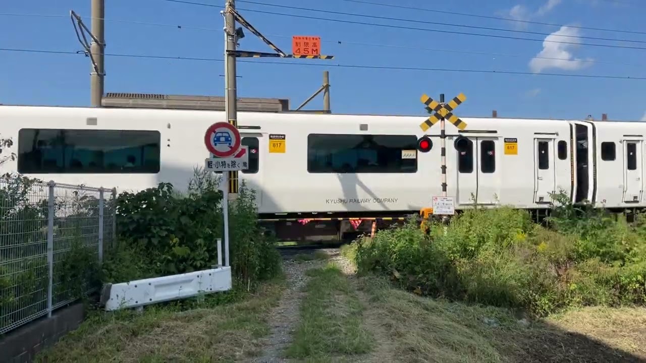 JR篠栗線の踏切（篠栗ー門松）福岡県