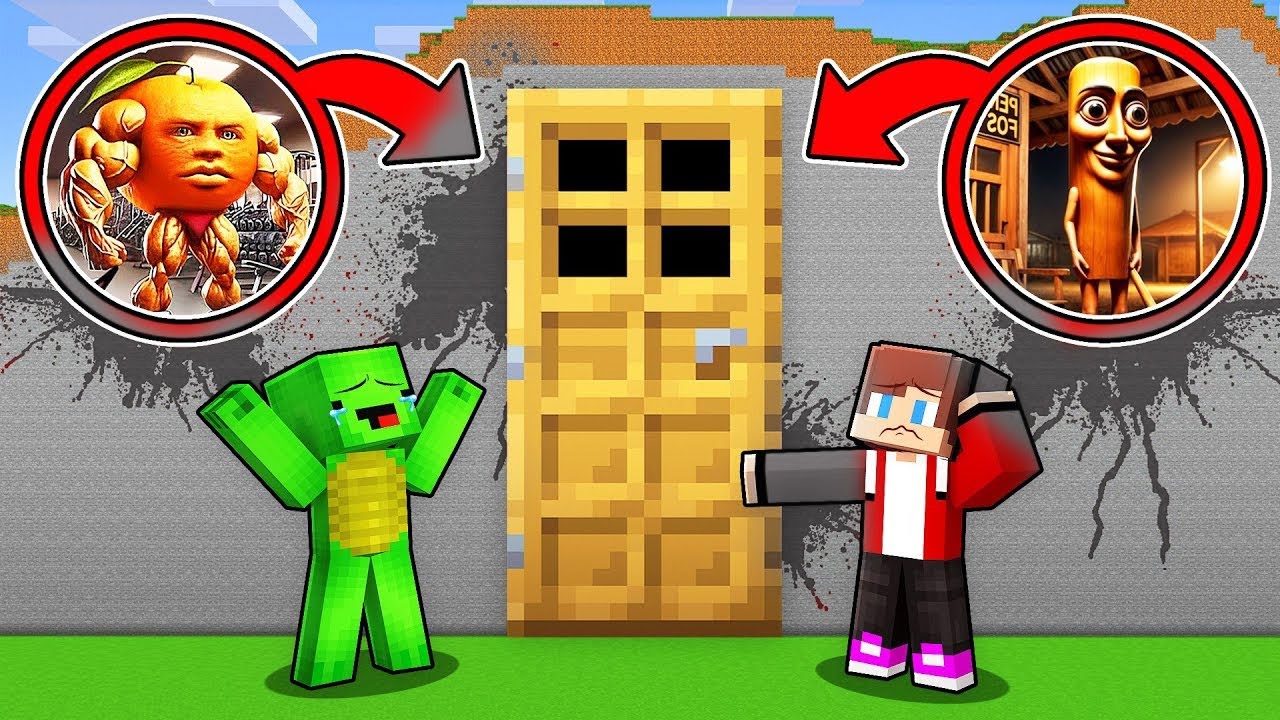 Mikey and JJ Found ITALIAN BRAINROT ANIMAL Door in Minecraft (Maizen)