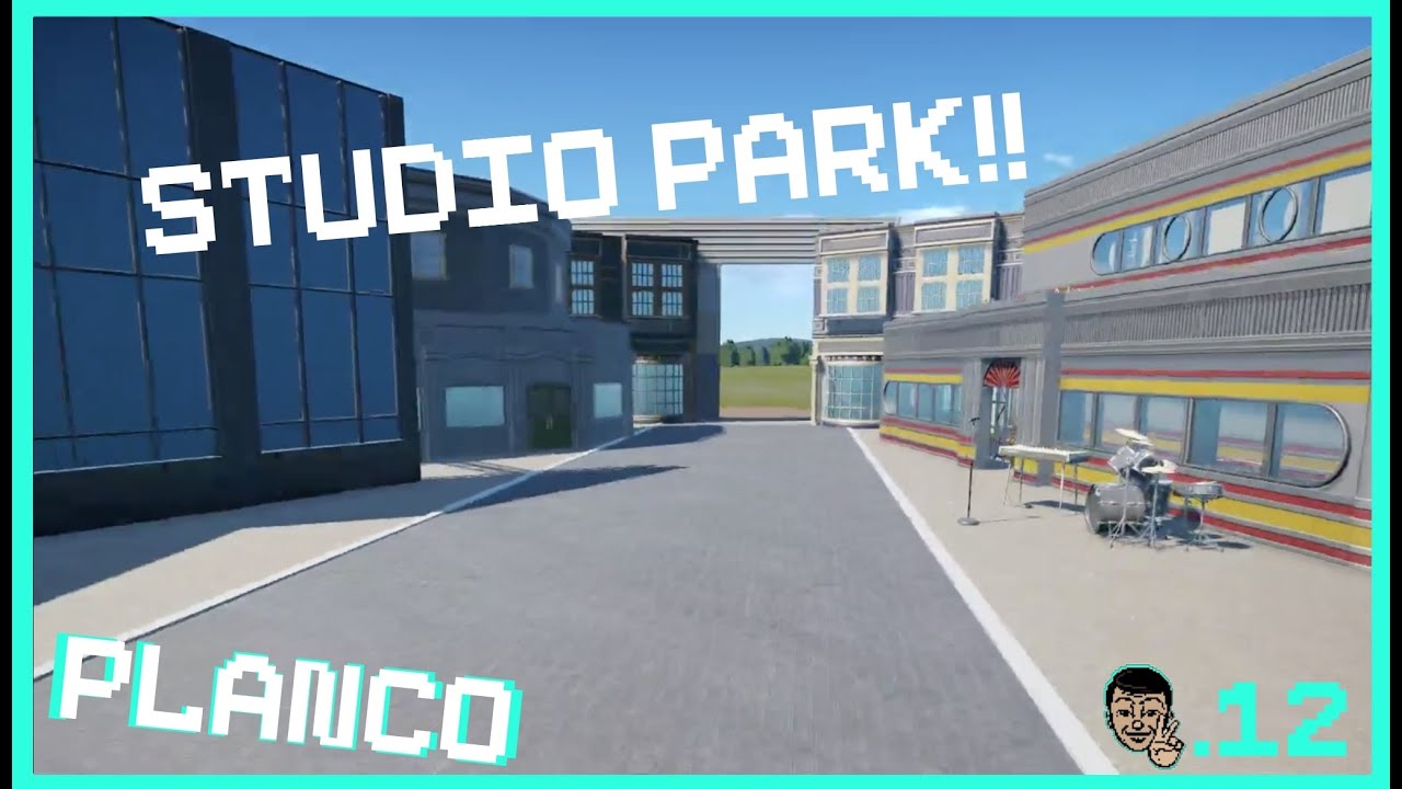STUDIOS PARK AREA! Planet Coaster .12