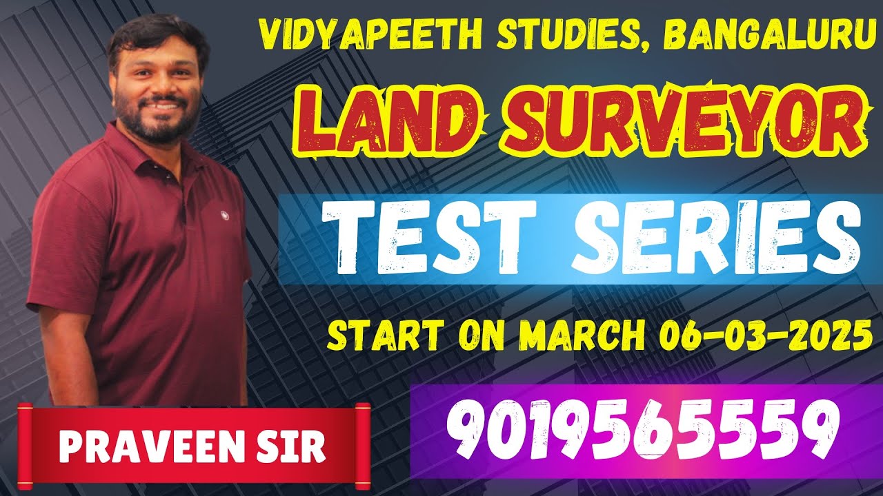 Land Surveyor 2025 | Number System and Square and Cubes Test-01|Part-01|By Praveen Sir