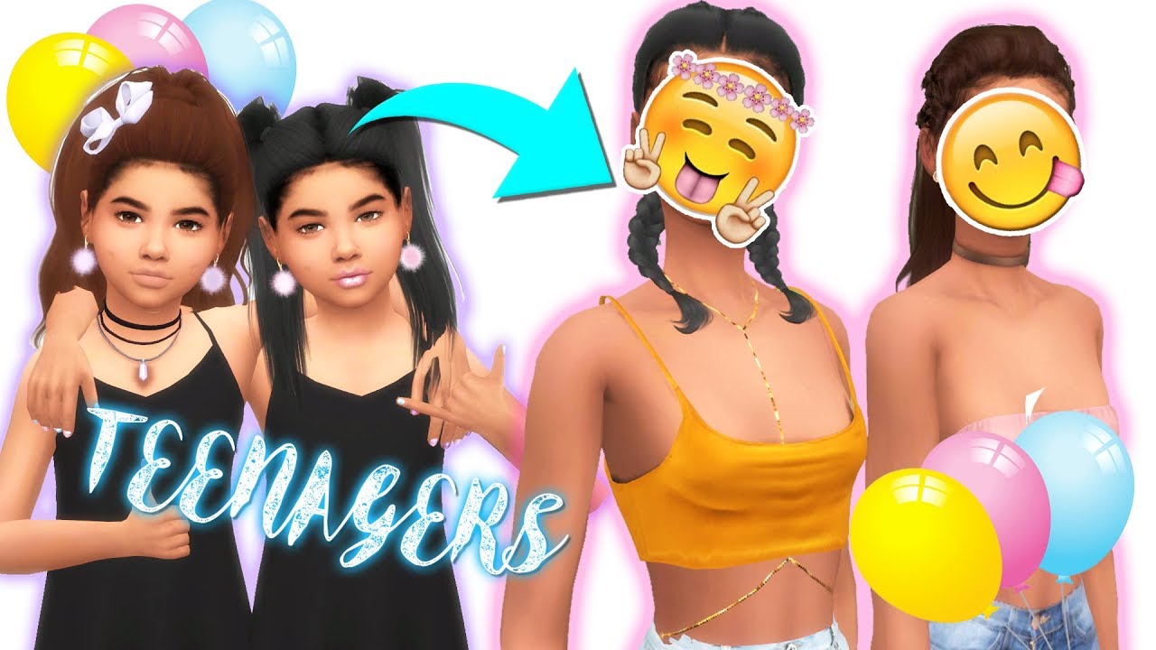 TWIN TEENS MAKEOVER - Dream & Diamond | The Sims 4