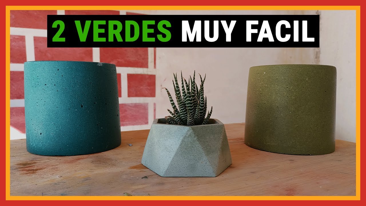 Haz tu propia maceta de cemento de colores en casa: tutorial paso a paso