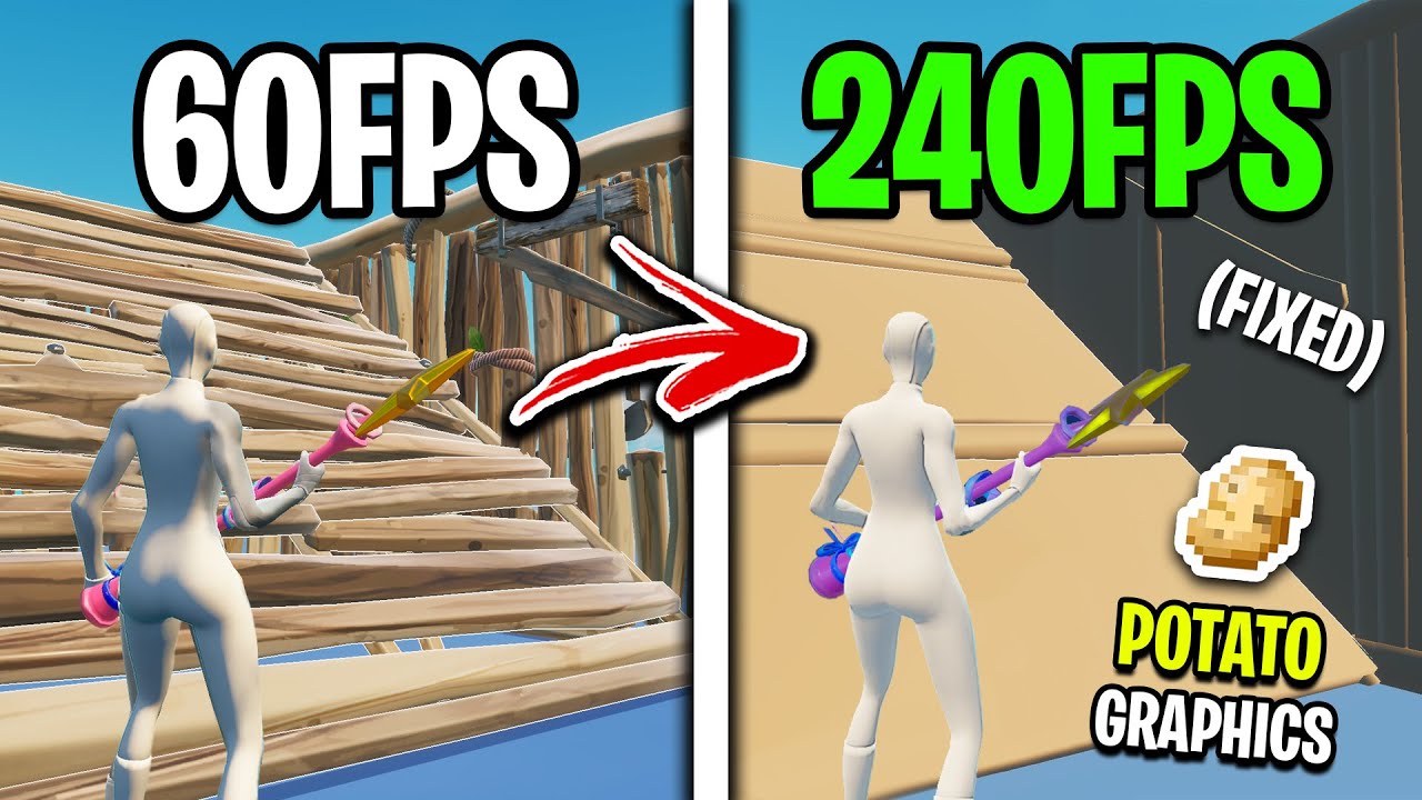 Как получить графику Potato в Fortnite, глава 6! (Самая низкая графика)