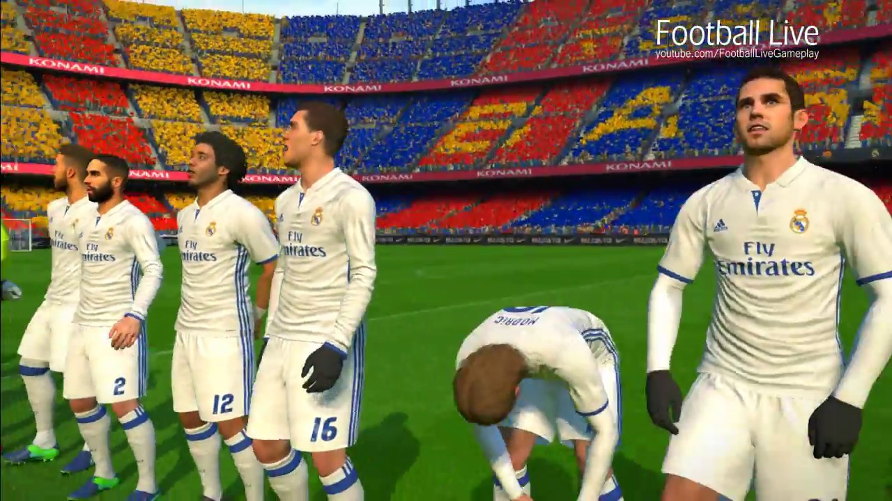 Barcelona vs Real Madrid | El Clasico | La Liga 2016/2017 | PES 2017 Gameplay PC