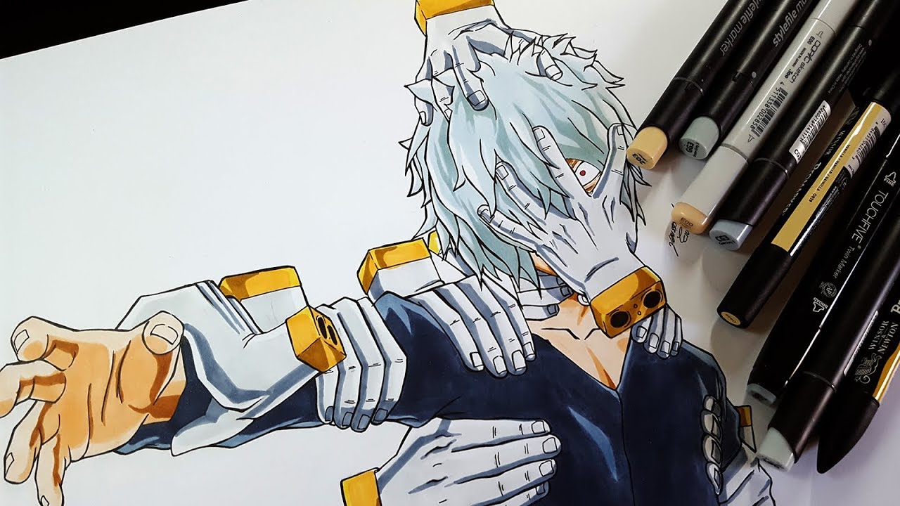 How to draw Shigaraki Tomura From MY HERO ACADEMIA (Boku No Hero Academia)