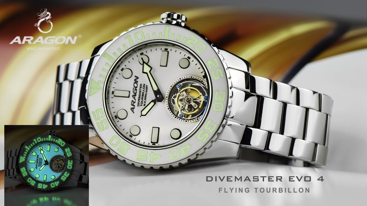 ARAGON&reg; Divemaster EVO 4 Automatic Flying Tourbillon LE50