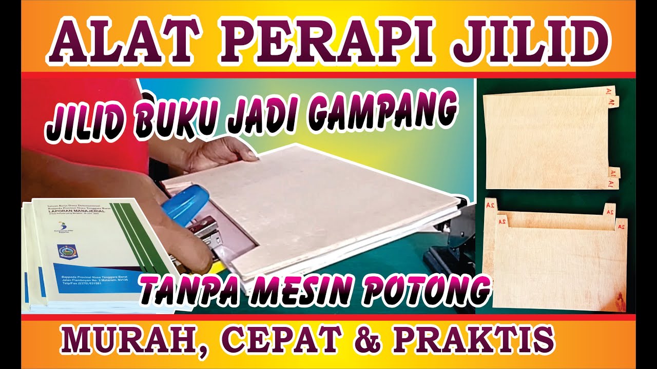 CARA MENJILID BUKU TANPA MESIN POTONG