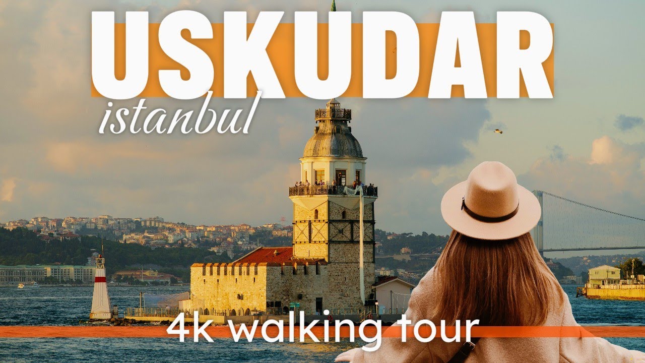 uskudar istanbul : walking tour in uskudar, kaftan sok, kuzguncuk, 4k HDR