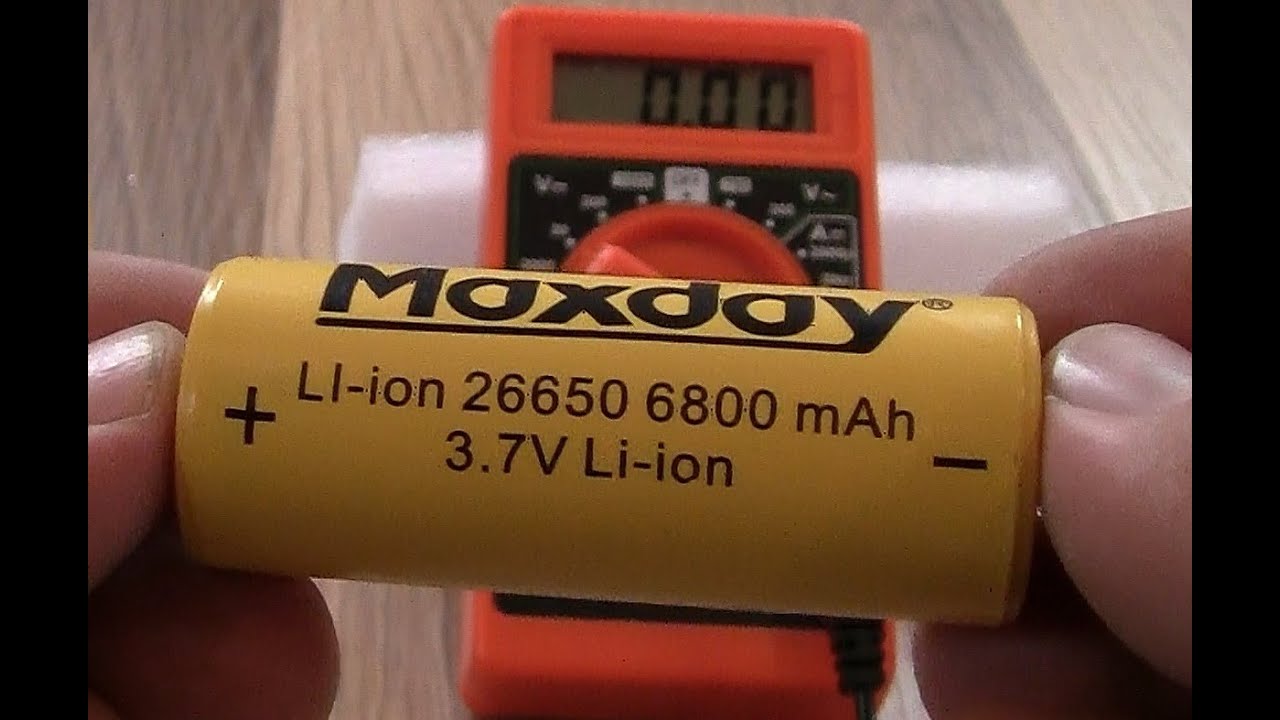 Akumulator MAXDAY 26650 6800mAh LI-ion 3,7V TEST