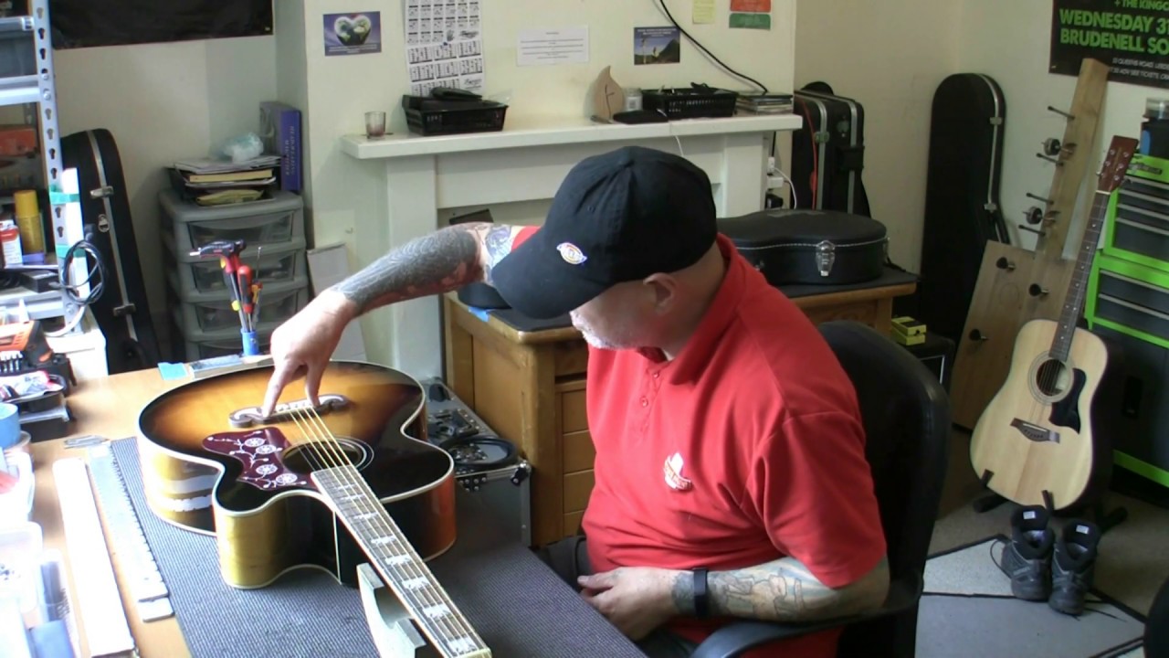 Epiphone EJ200-SCE setup...