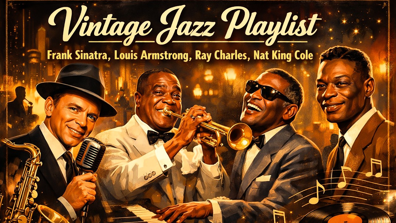 Jazz Music Of The 50's 60's 70's | Frank Sinatra, Armstrong,Nat King Cole | Vintage Jazz Playlist