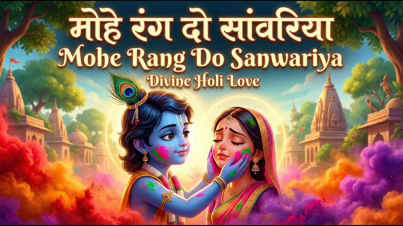 मोहे रंग दो सांवरिया | Mohe Rang Do Sanwariya 💙 Radha Krishna Holi Song 2026