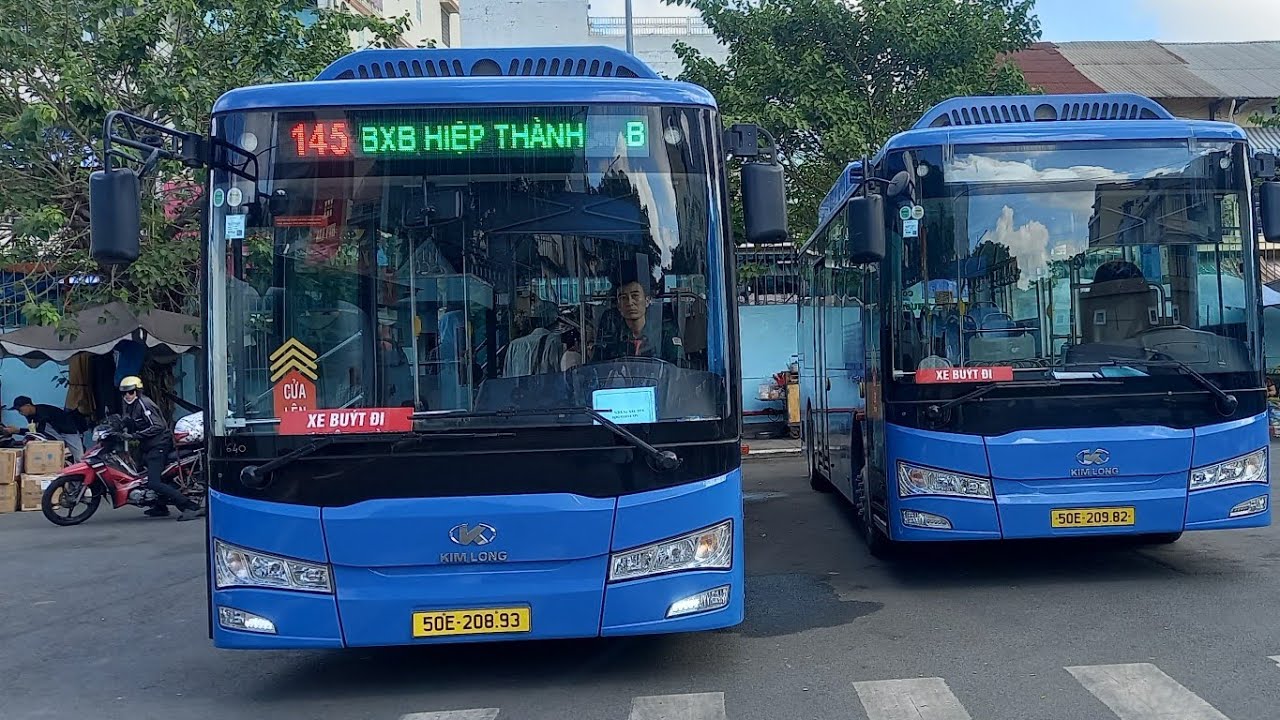 Review lộ trình lượt đi xe buýt tuyến 145 TP.HCM : Bến xe buýt Chợ Lớn - Bến xe buýt Hiệp Thành 