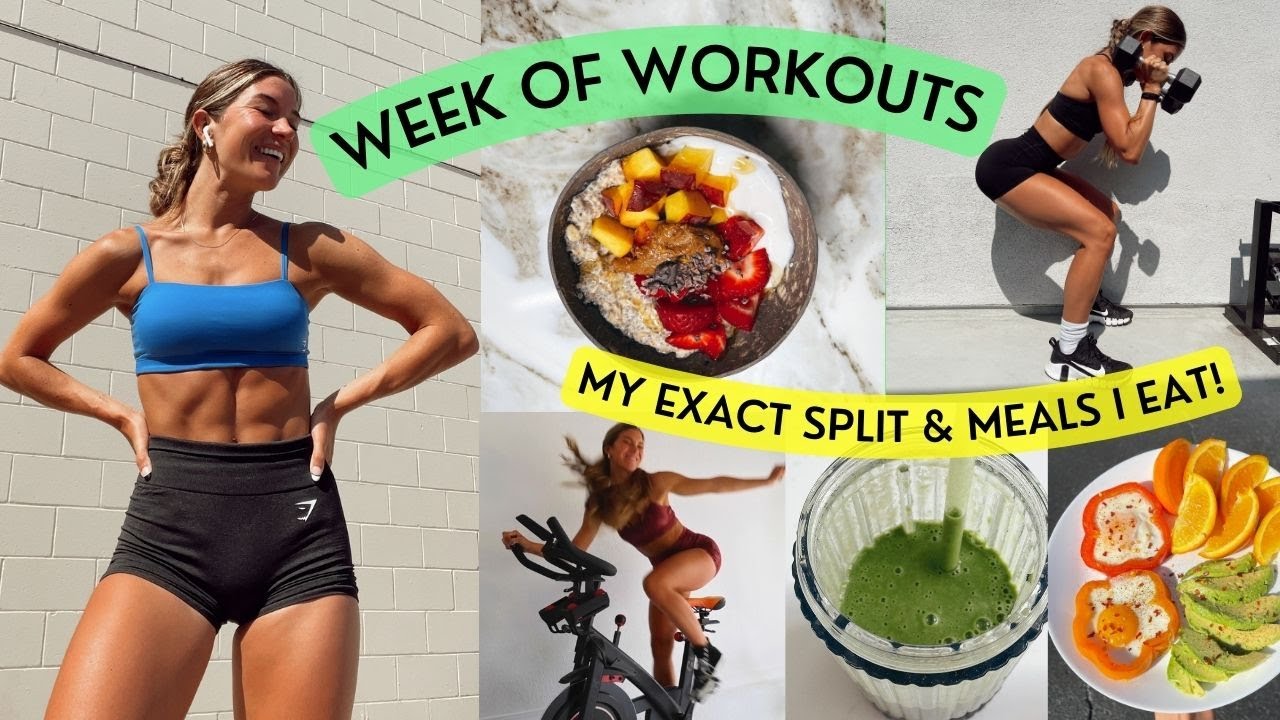 My exact workout split & meals I'm eating!!
