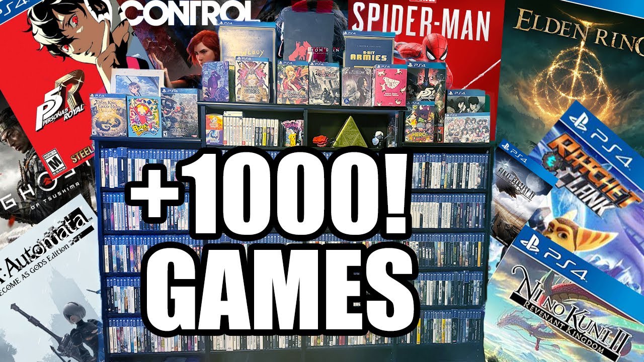 Largest PS4 Collection On YouTube. (Over 1000 Games)