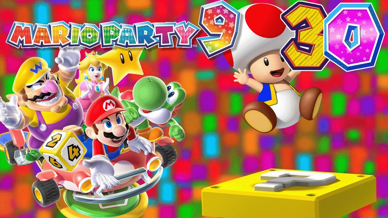Mario Party 9 (Nintendo Wii) - Episode 30 - Free Play (Free-For-All) (Minigame Mode) (Blind)