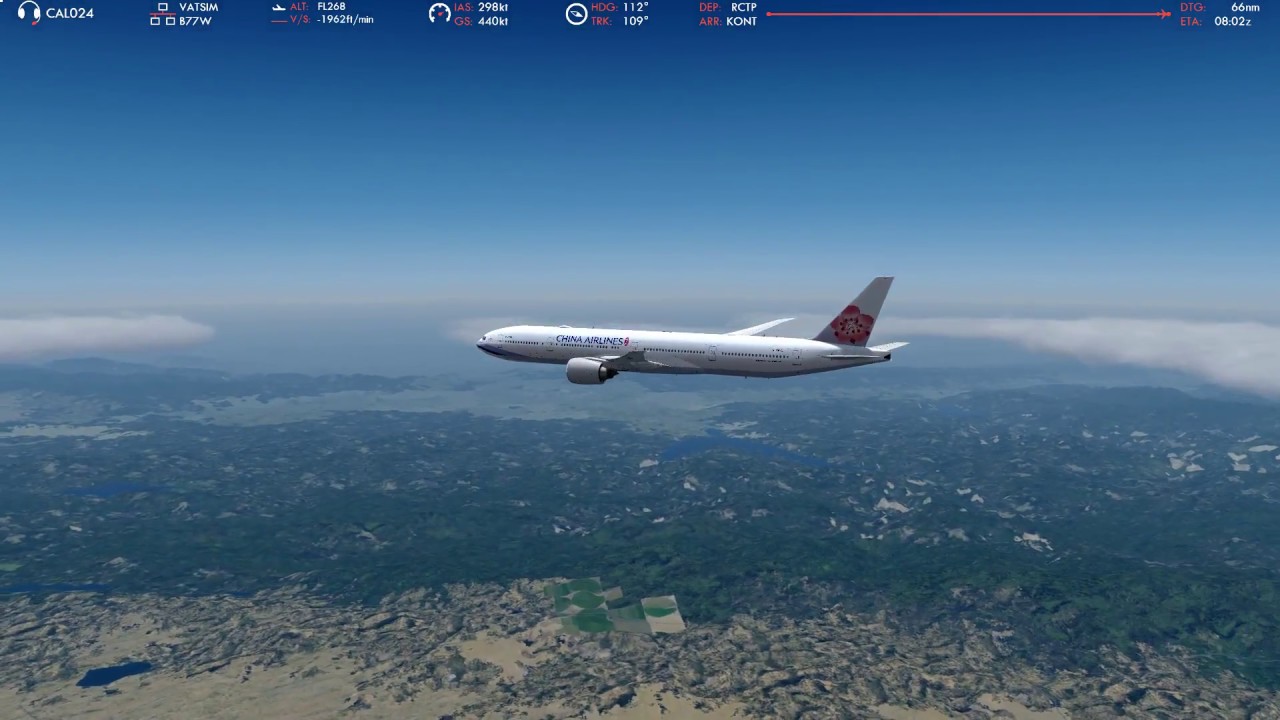【P3Dv4】China Airlines CI24 RCTP-KONT TPE-ONT 中華航空 台北-安大略 Arrival