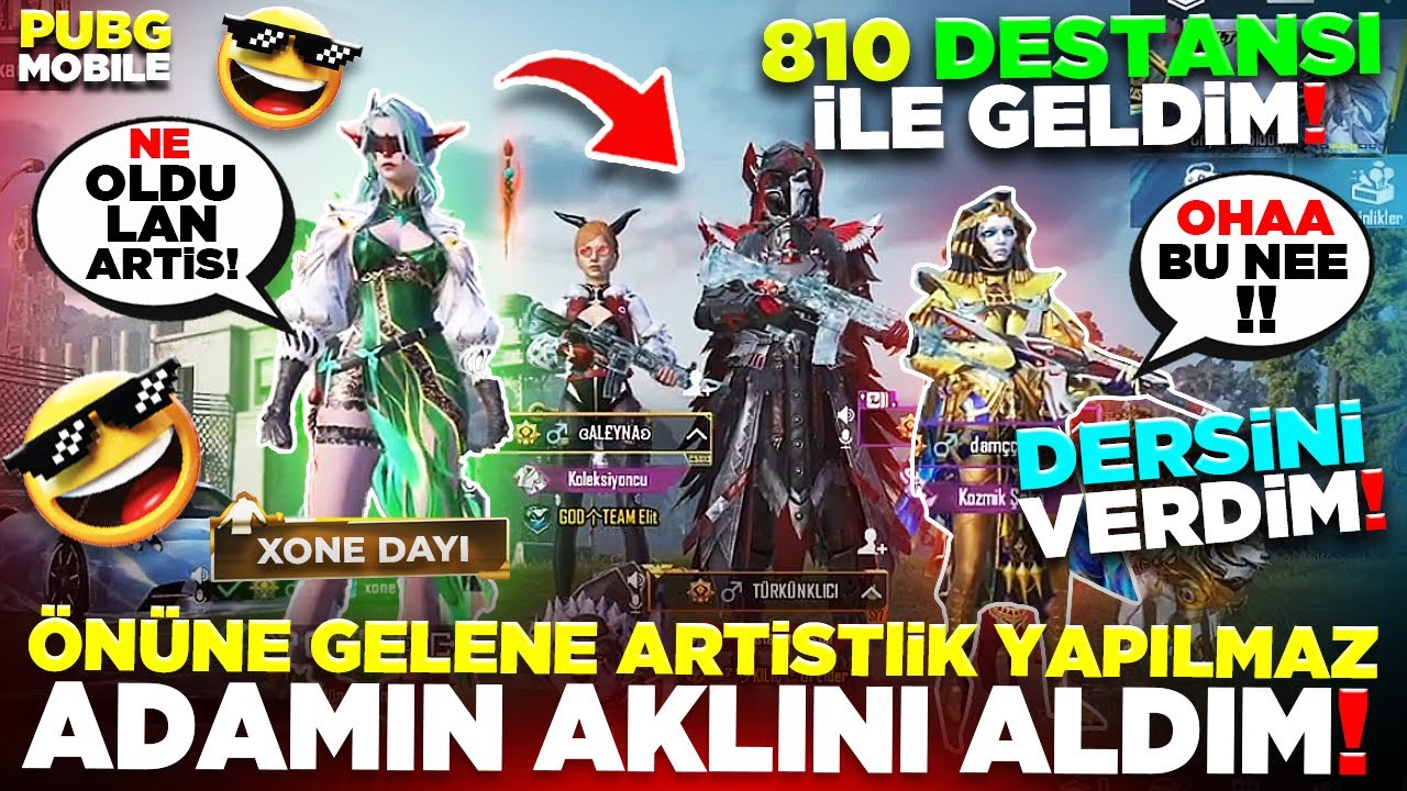 ÖNÜNE GELENE ARTİSTLİK YAPILMAZ 810 DESTANSI İLE ADAMIN AKLINI ALDIM!😎 | PUBG MOBILE
