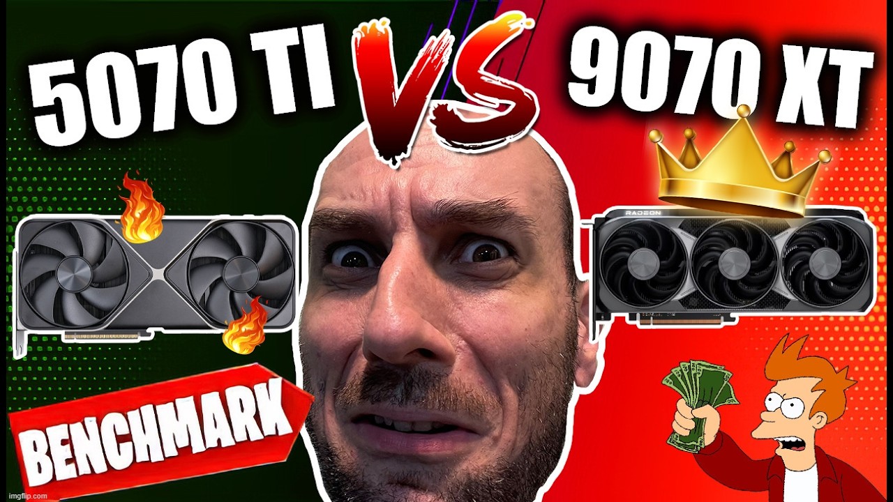 🛑 9070XT vs 5070TI MAX OVERCLOCKED BENCHMARKS 😱👑
