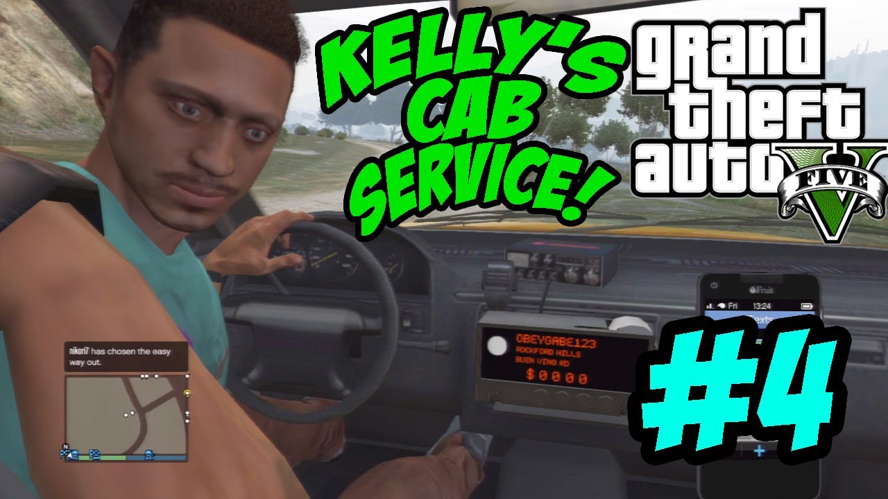 Kelly's Cab Service - Competitor Spying #4 (GTA V Gameplay)