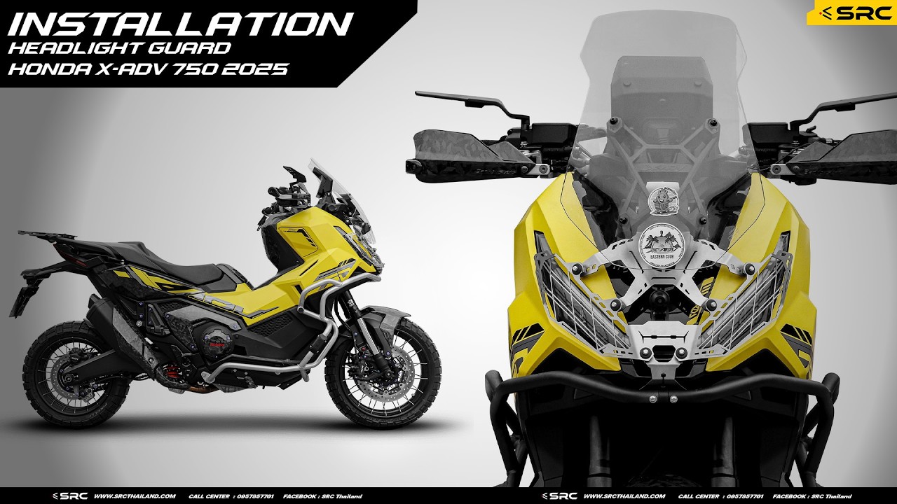 INSTALLTION HEADLIGHT GUARD FOR HONDA X-ADV 750 (2025) [SRC OFFICIAL]