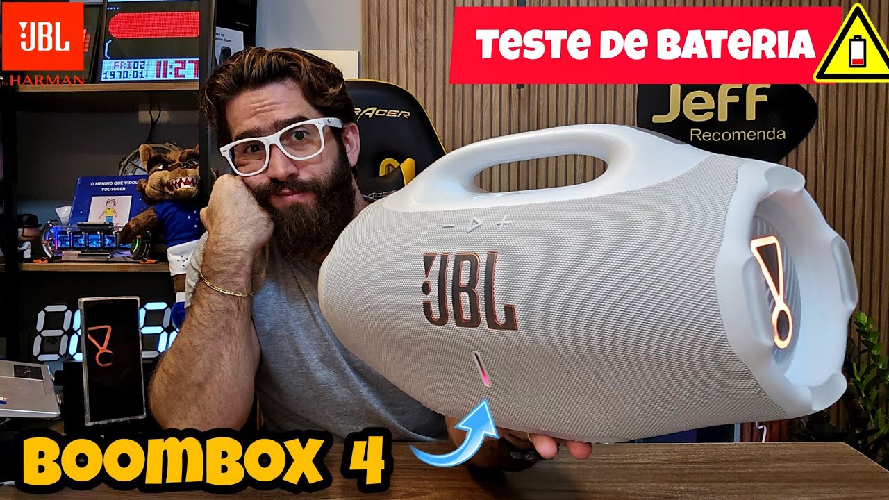 JBL BOOMBOX 4: TESTE DE BATERIA: A verdade PRECISA SER MOSTRADA! 🤡