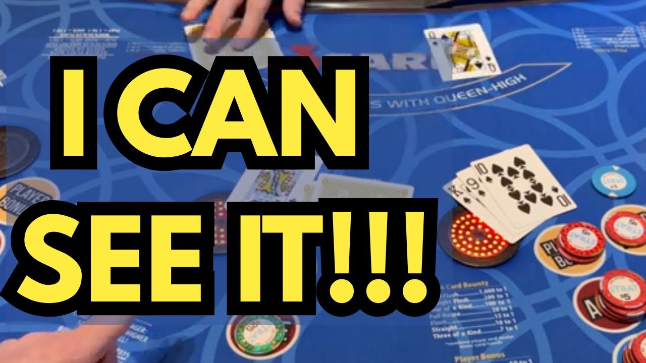 I CAN SEE IT!! 3 CARD POKER in LAS VEGAS! 🍀🍀