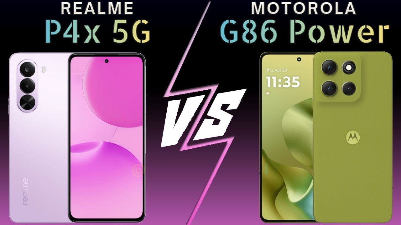 Realme P4x vs Moto G86 Power 5G #phonecomparison