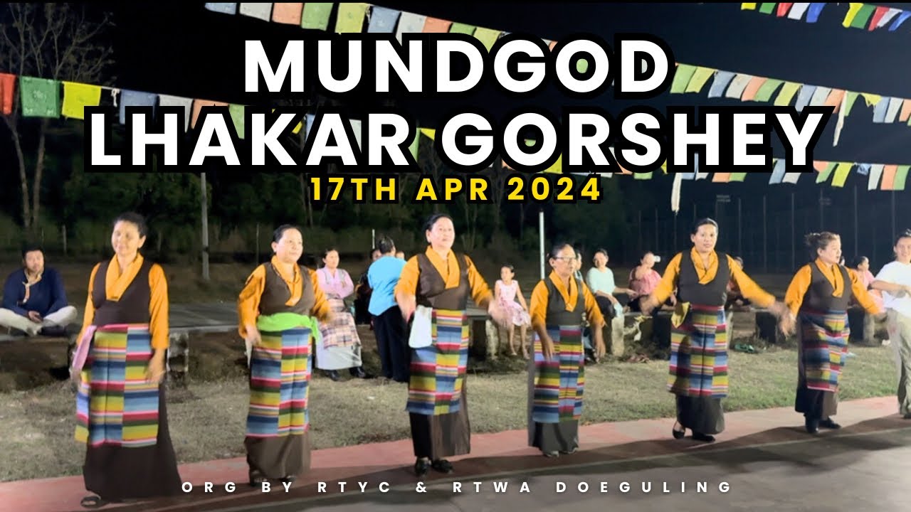 MUNDGOD LHAKAR GORSHEY Of 17th Apr 2024 #mundgod #tibetansong #lhakarsang #tibetanvlogger