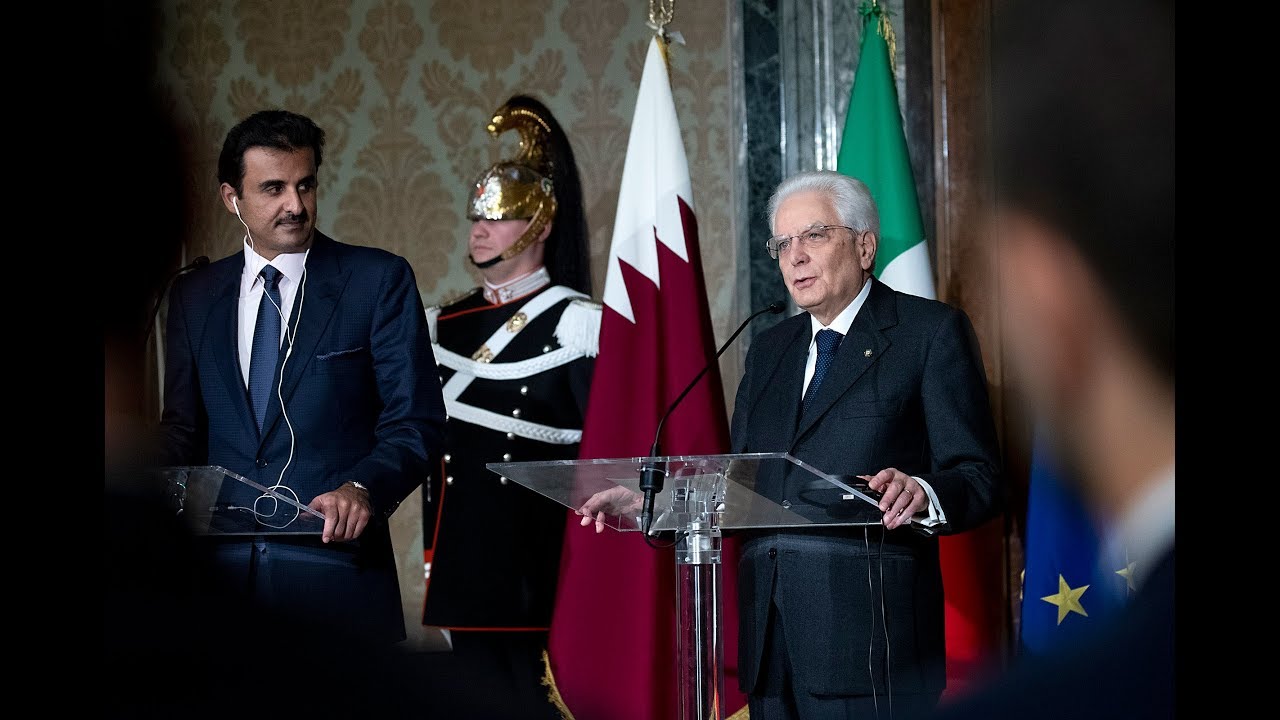 Dichiarazioni alla stampa del Presidente Sergio Mattarella e dell'Emiro dello Stato del Qatar