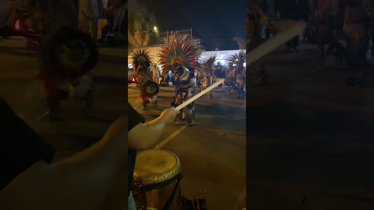 Calpulli Yaocuauhtli Representando en Mexika New Year LA