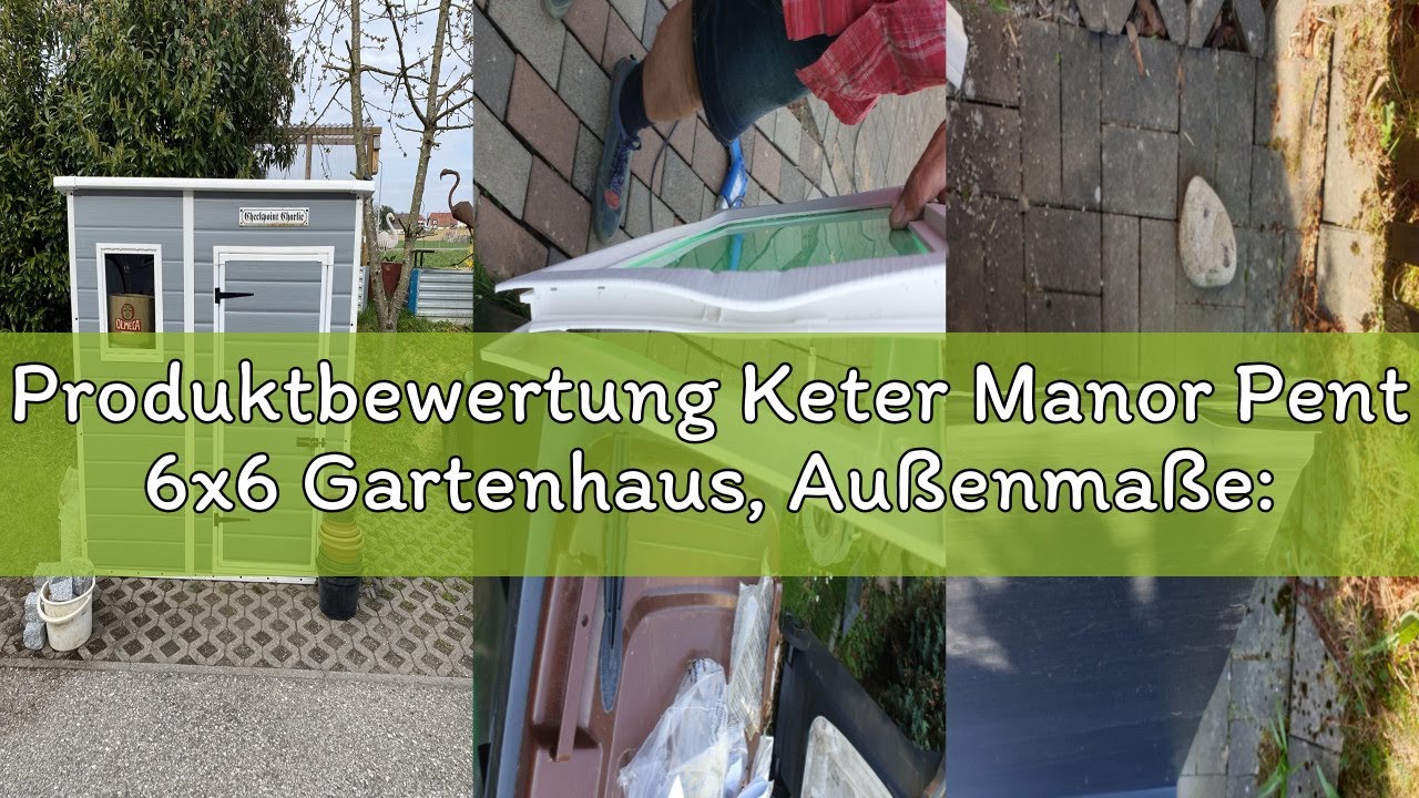 Produktbewertung Keter Manor Pent 6x6 Gartenhaus, Au&szlig;enma&szlig;e: 183cm x 185cm x 200cm, Innenma&szlig;e: 168cm