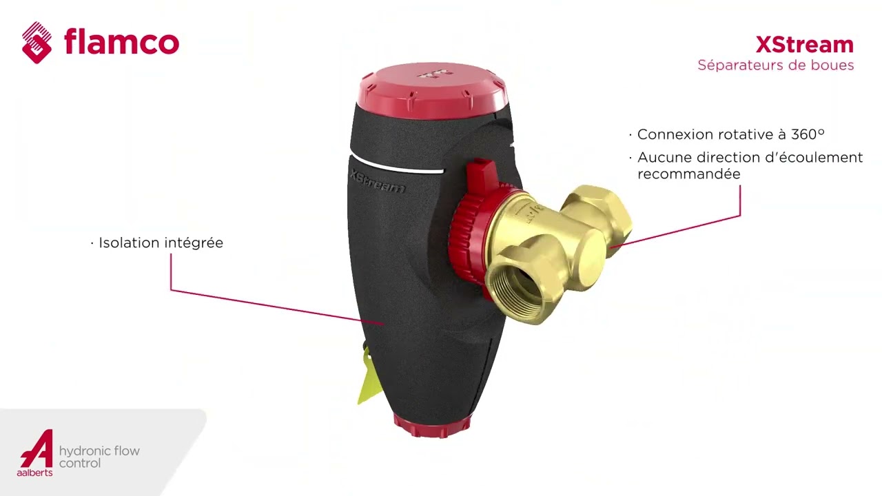 séparateurs d’air et boues Flamco XStream