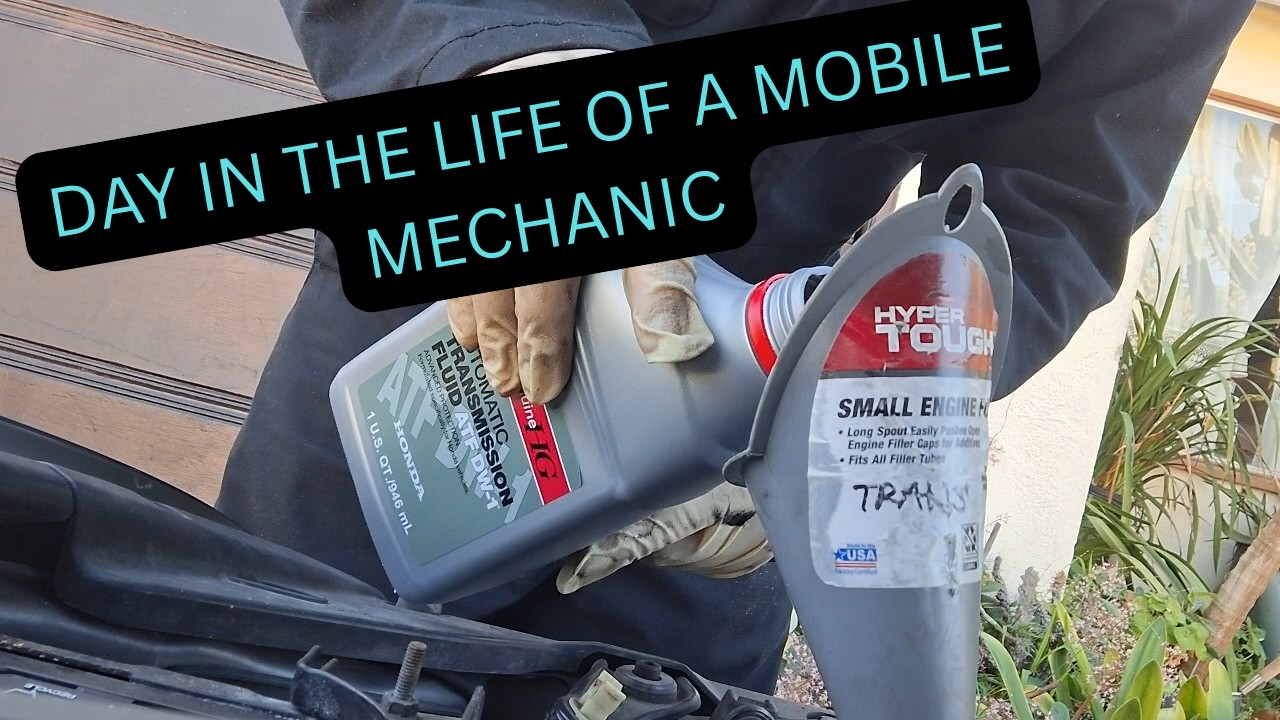 Mobile Mechanic's Day: Transmission Service, Oil Leak Fix, & Junkyard Finds!