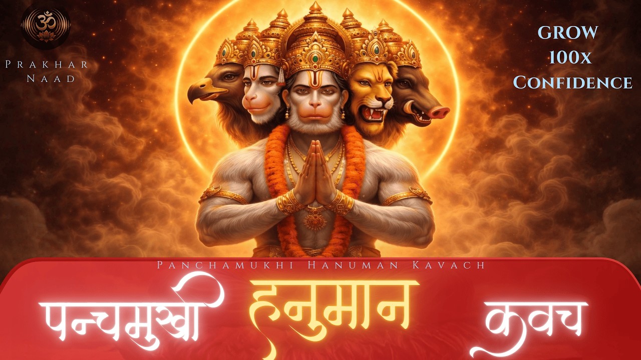 EVERYDAY 100x CONFIDENCE! Panchamukhi Hanuman Kavach | पंचमुखी हनुमान कवच