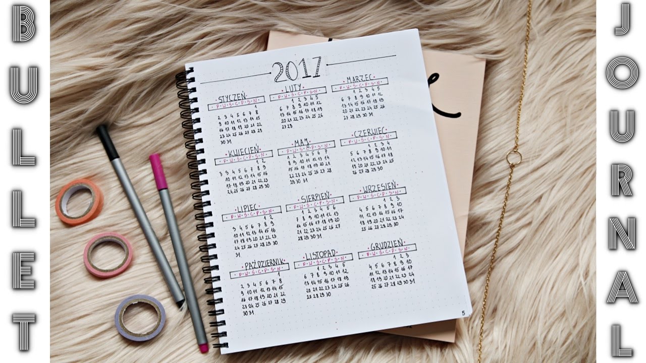JAK OZDOBIĆ ZESZYT? JAK ZACZĄĆ PLANOWAĆ?|BULLET JOURNAL MAJ 2017