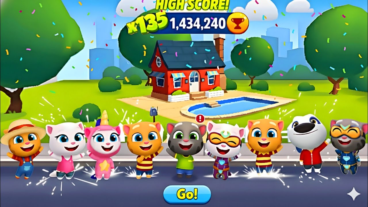 Talking Tom Gold Run - How to Unlock All Games for Spring 2017 - Full Screen
