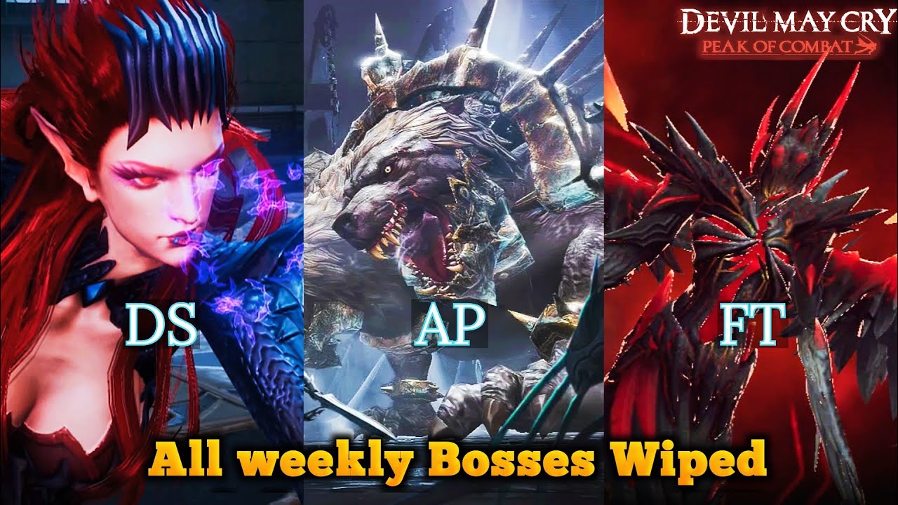 F2P Boss Hunt HAH-S All Bosses Defeat | 08 to 14 | Devil May Cry Peak of Combat DMC POC | The KiLLeR