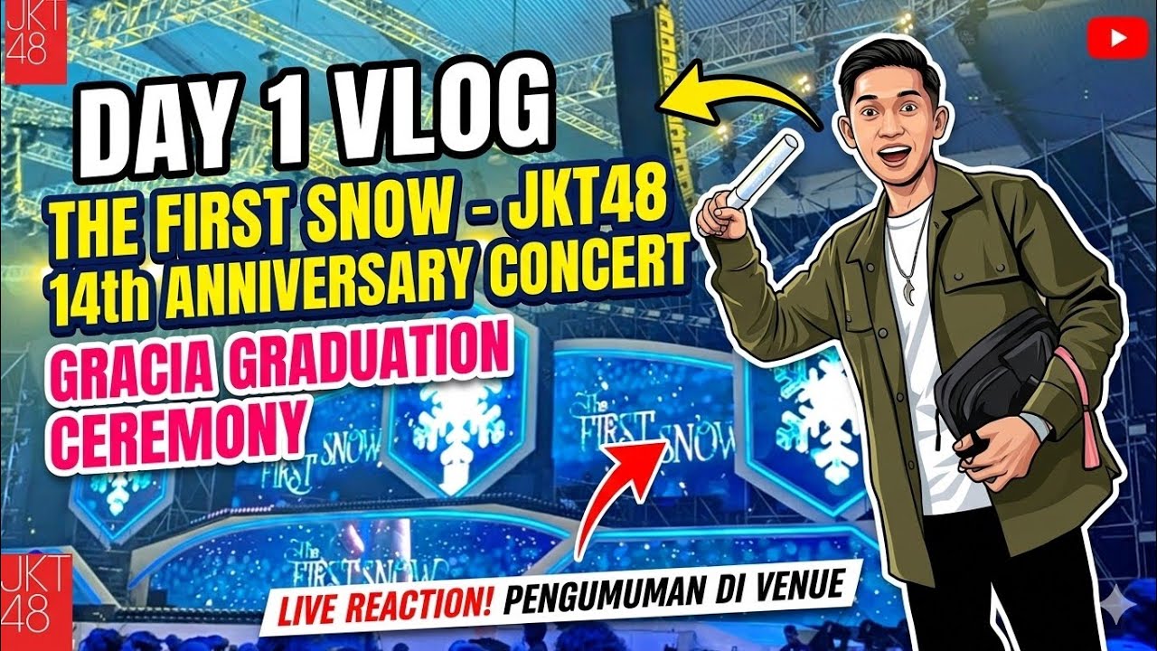DAY 1 NGEVLOG : 14th Anniversary JKT48 The First Snow & Gracia's Graduation Ceremony 2025