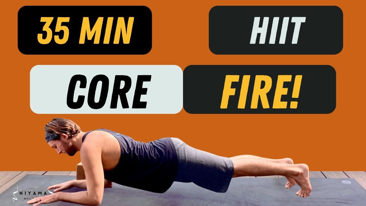 35 Minute Core HIIT Workout at Home (No Equipment, All Levels)