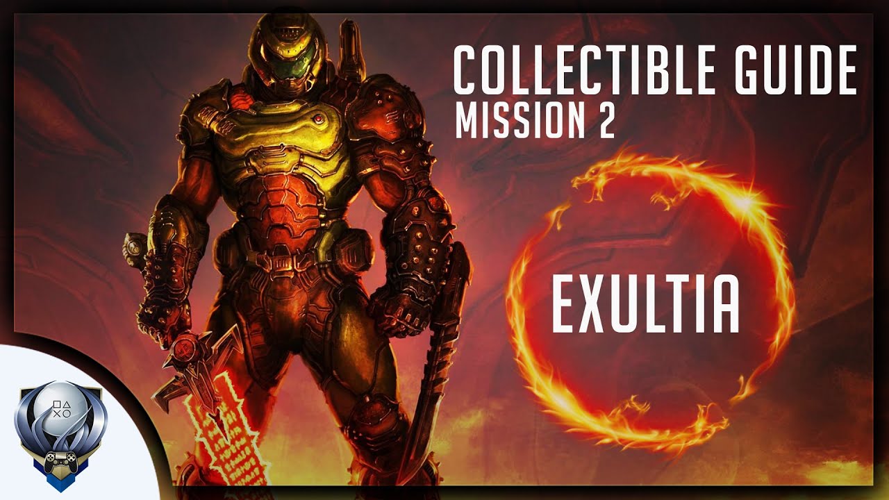 Doom Eternal (Mission 2 EXULTIA) All Collectibles, Upgrades, Secret Encounters & Extra Lives
