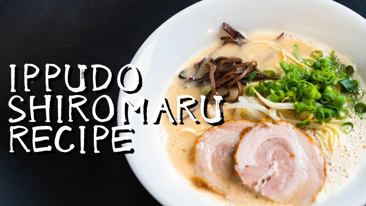 How to make Ippudo shiromaru tonkotsu ramen / copycat recipes