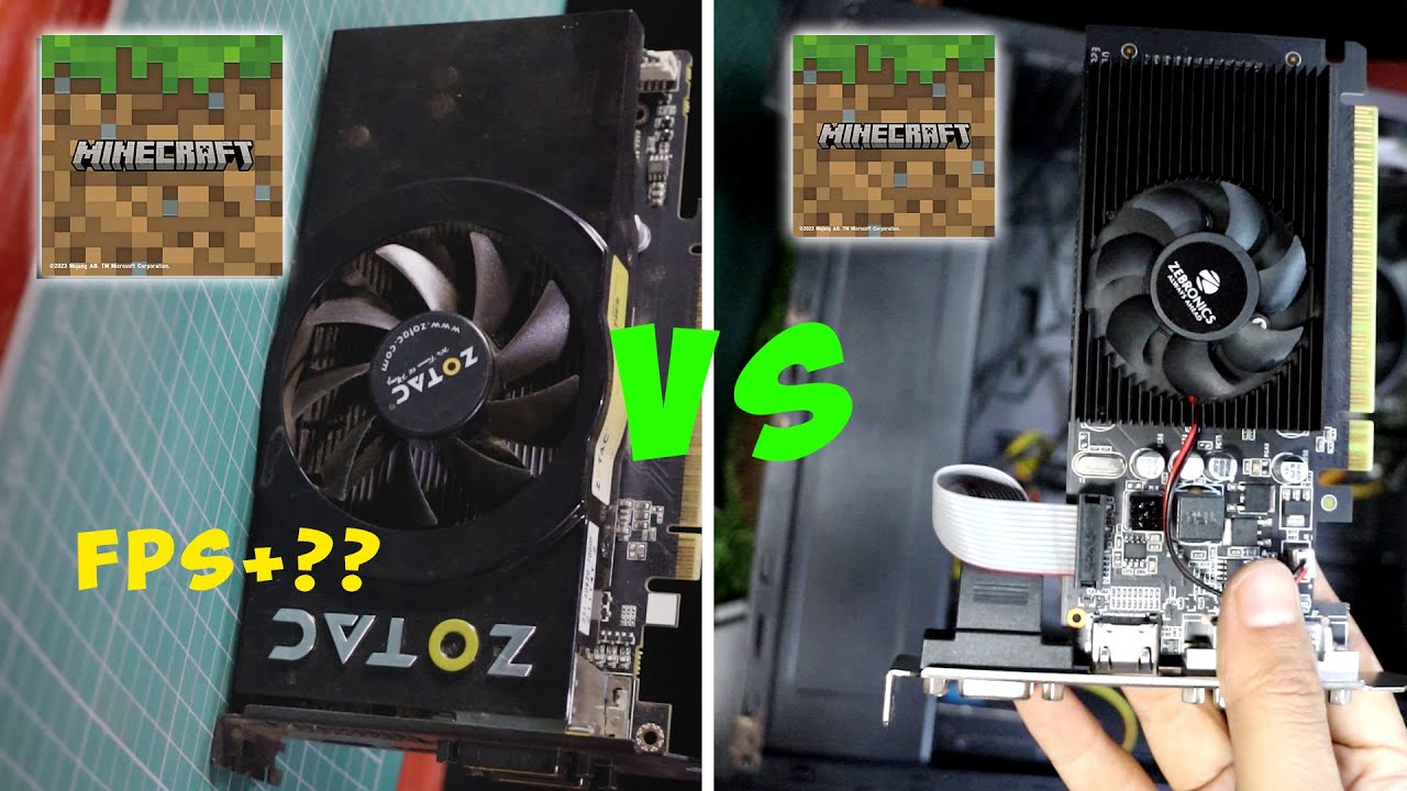 GTS 450 1GB VS GT610 2GB Minecraft Benchmark Test