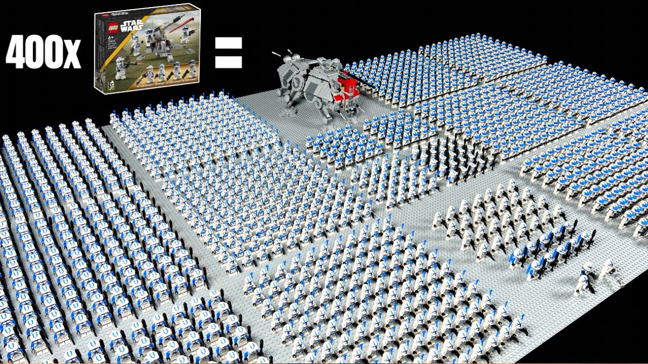 Собираем 400 боевых наборов LEGO Star Wars 501st!