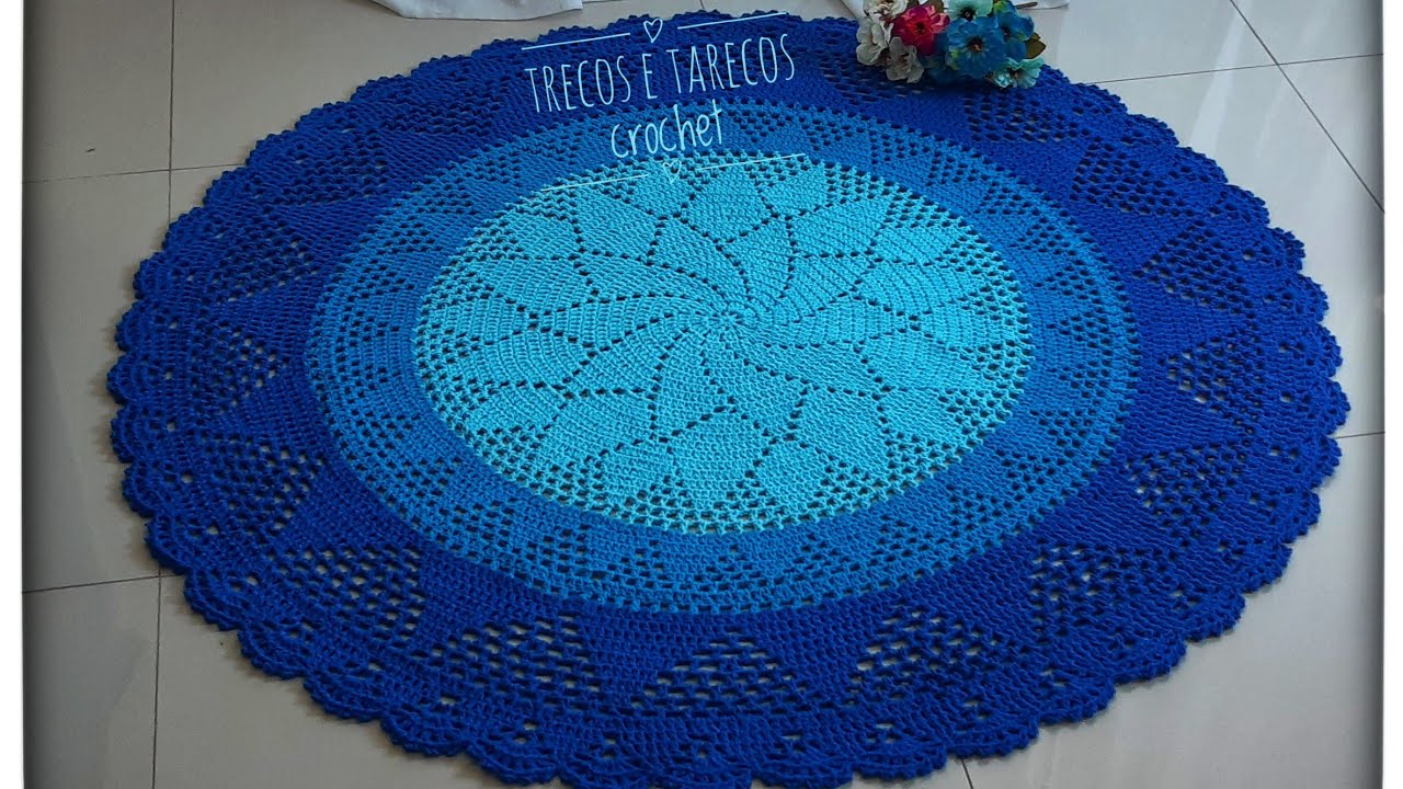 Tapetão Redondo fácil FLOR DE LIS /Parte 2