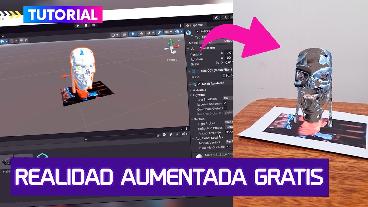 Crea app de Realidad Aumentada con Vuforia Image Target | Unity Tutorial